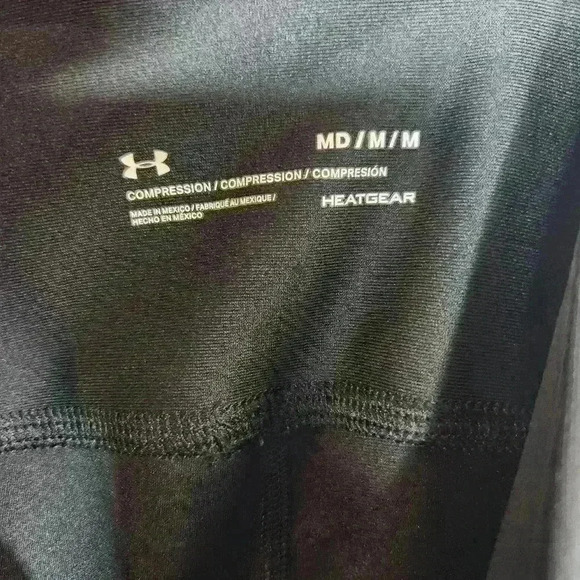 Under Armour women's compression tights black cropped leggings size medium - Picture 6 of 7